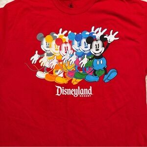 Disney Parks Mickey Mouse Multicolor Unisex Adult SS Tee XL